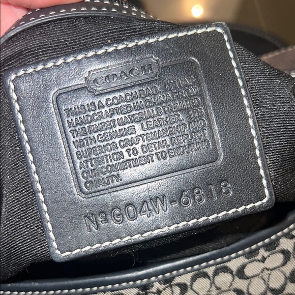 ❌ SOLD ❌Coach Black and Gray Monogram Soho Flap Bag - Picture 5 of 7